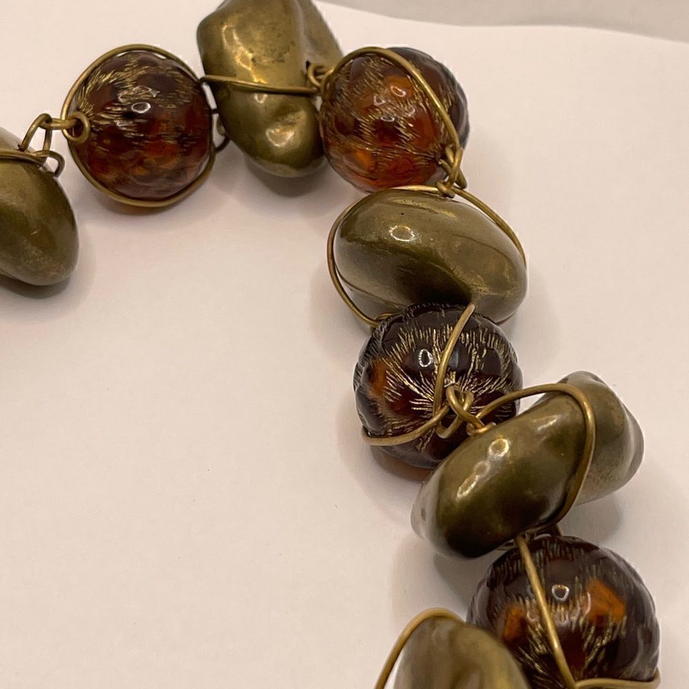 Vintage ABRA COUTURE chunky necklace choker - Picture 5 of 10